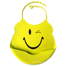 Custom Brand FDA Food Grade Silicone Baby Bib